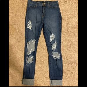 Fashion Nova distressed jeans
